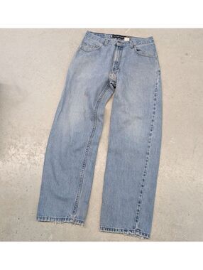 Vintage Y2K Levis Silver Tab Straight Relaxed Blue Jeans
